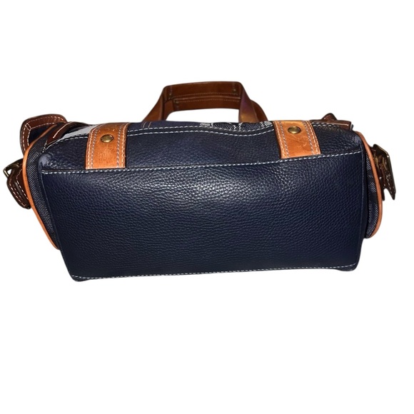 RARE!๐Coach Limited Edition Indigo Denim Patchwork Leather Tote Bag Vintage - Picture 4 of 11